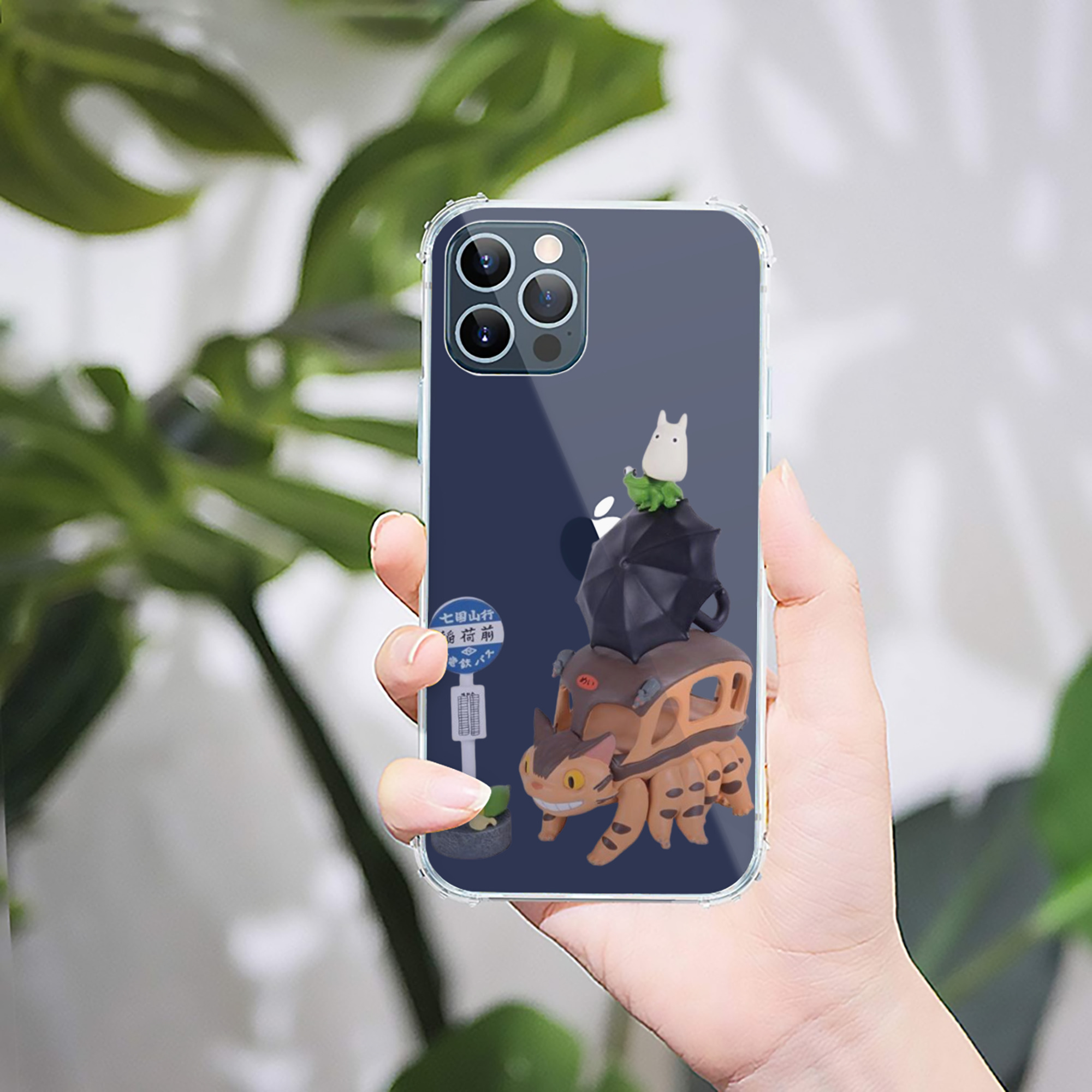 （画像用） となりのトトロ 草壁メイ 草壁サツキ My Neighbor Totoro Satsuki Kusakabe Mei Kusakabe 【iPhone 12シリーズ対応】透明スマホケース（クリアソフトケース）